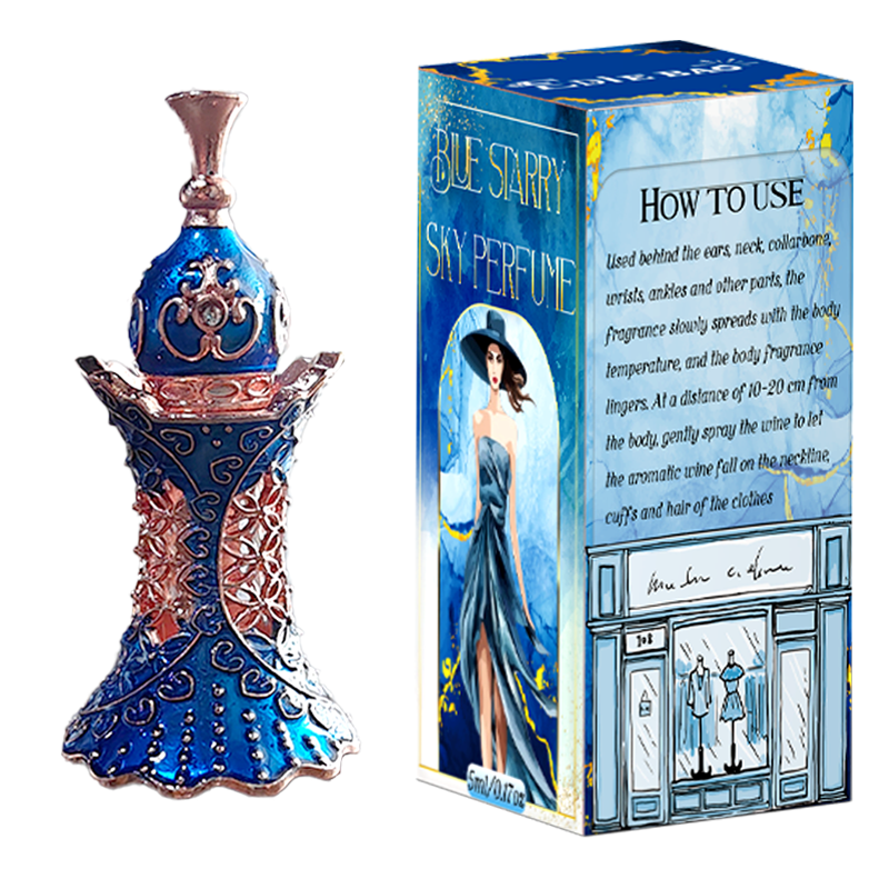 EDIEBAO Blue Dress Perfume Women's Oil Dropper Stick Mini 5ML