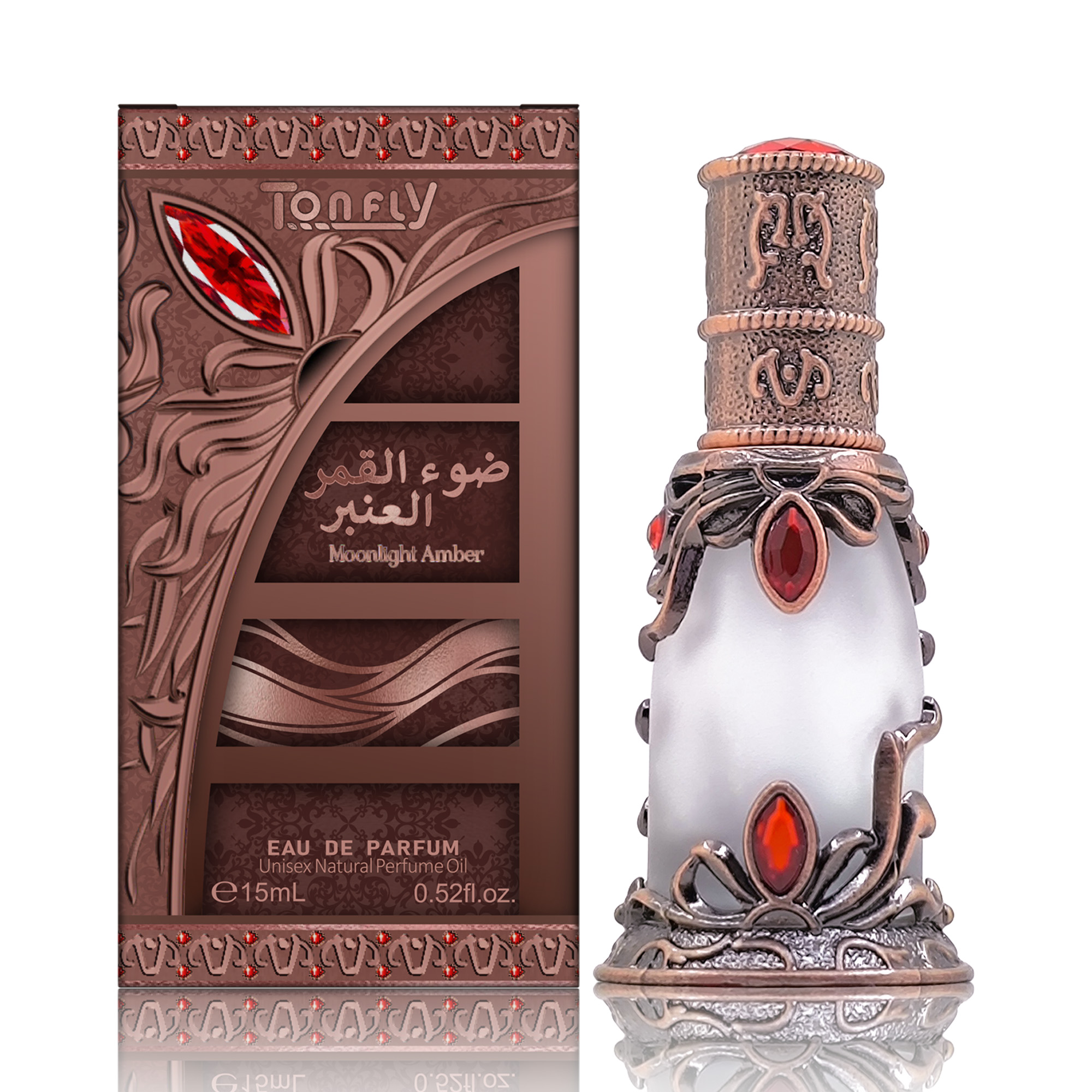 TONFLY Men's Perfume Sailing Bronze Series Middle East Perfume Oil Dropper Stick Charm Perfume Oil 15ML