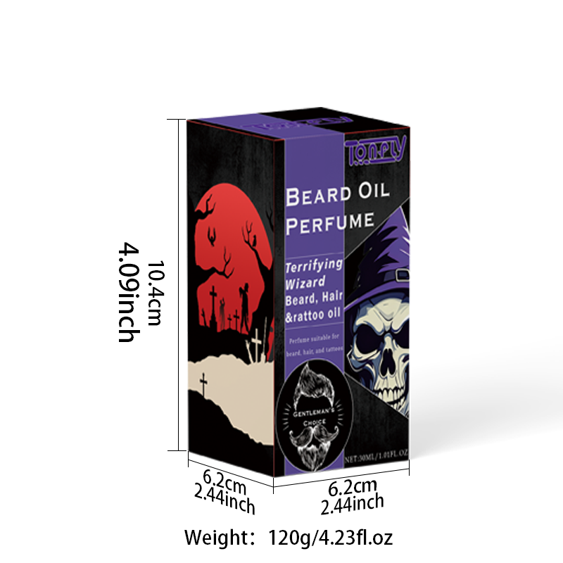 TONFLY Halloween Series Purple Beard Perfume Oil Beard Care Perfume Oil 30ML