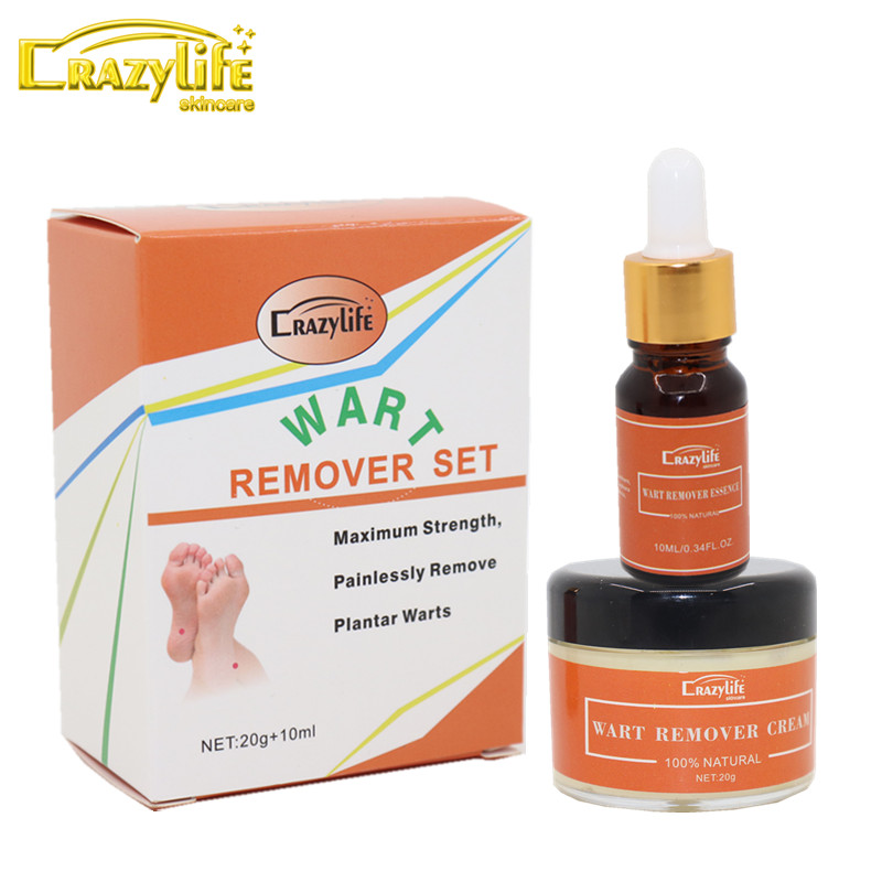 Crazylife Wart and Birthmark Removal Set - Quick Removal with Effective Results - 20g + 10ml