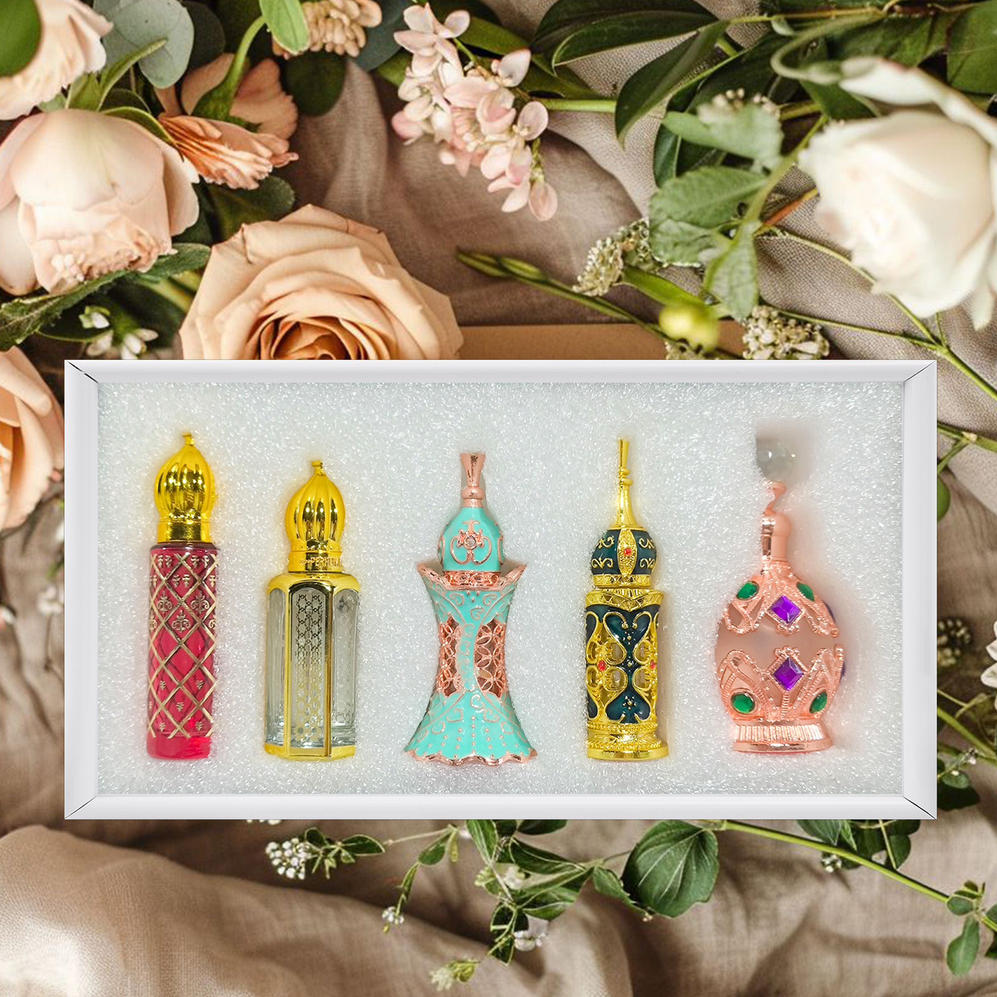 Tonfly Luxury Perfume Gift Box – 5 Fruity Floral Scents, Long-Lasting, Ideal Present