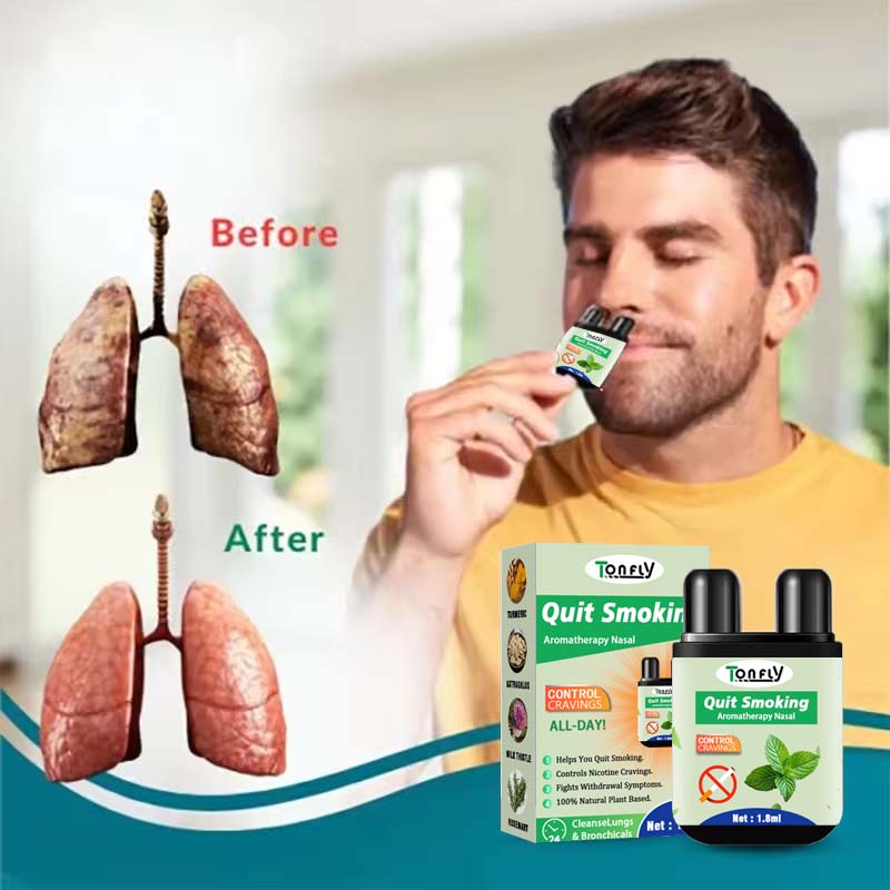 Peppermint Dual-Tip Nasal Inhaler - Fast Nasal Congestion Relief & Energizing Scent