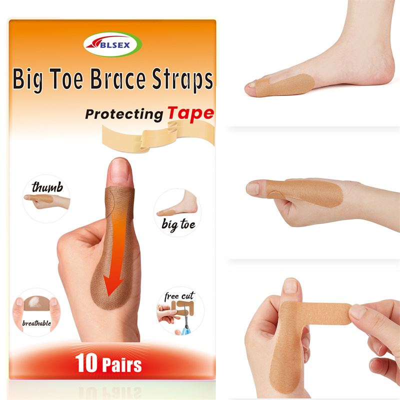BLSEX 10PCS Thumb Correction Patch Big Toe Corrector Adjuster Finger Toe Patch Protector Hallux Valgus Orthopedic Sticker Pad