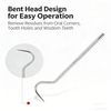Stainless steel toothpick set - Portable storage tube - Dental care metal toothpick - Oral teeth cleaning tool