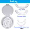 Crazylife Blue Teeth Straightener Kit - Removable Upper & Lower Dental Aligners, Orthodontic Retainer for Adults And Teens, Adjustable Fake Teeth for Comfortable Fit