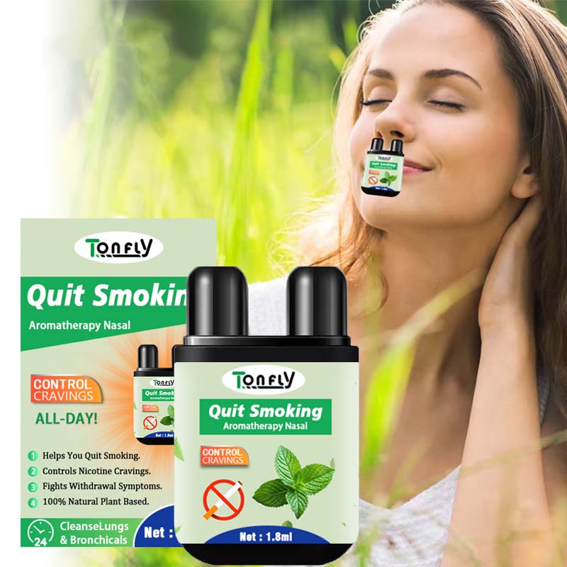 Peppermint Dual-Tip Nasal Inhaler - Fast Nasal Congestion Relief & Energizing Scent