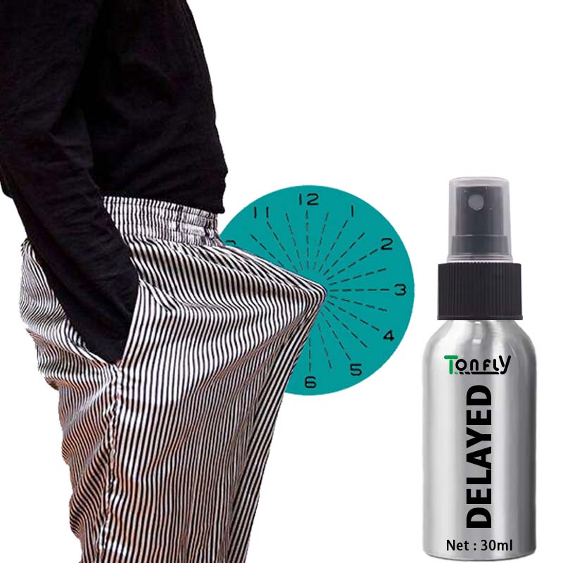 Tonfly Silver-colored male penis delay spray - an oil for private area massage 30ml