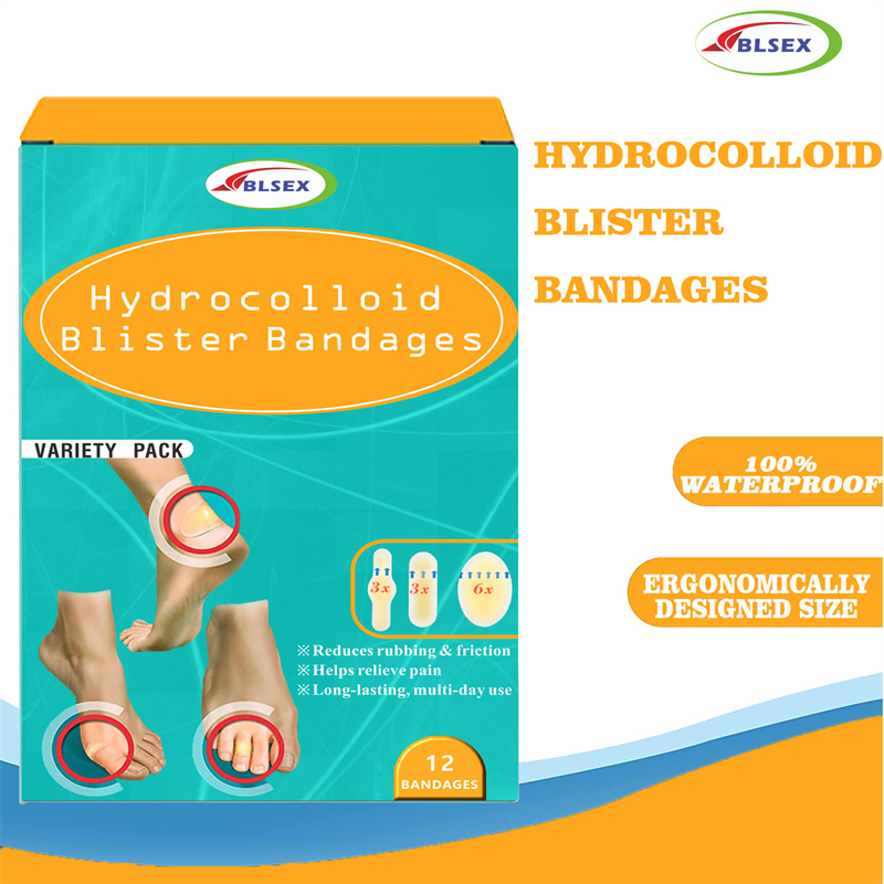 Blister Plasters Invisible Hydrocolloid Gel Blister Bandages Blister Cushion Pad for Heel Foot Toe and Guard Skin