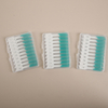 Silicone mint-flavored interdental toothbrush for cleaning tooth gaps and massaging teeth. 40-piece box.