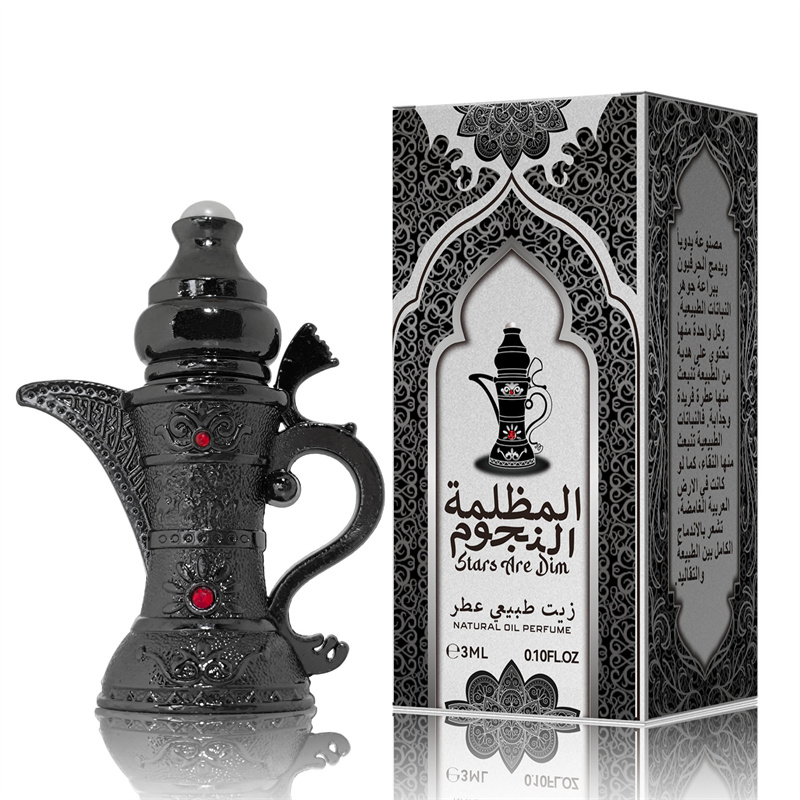 EDIEBAO Black Teapot Perfume for Men, 3 Ml Long-lasting Fragrance