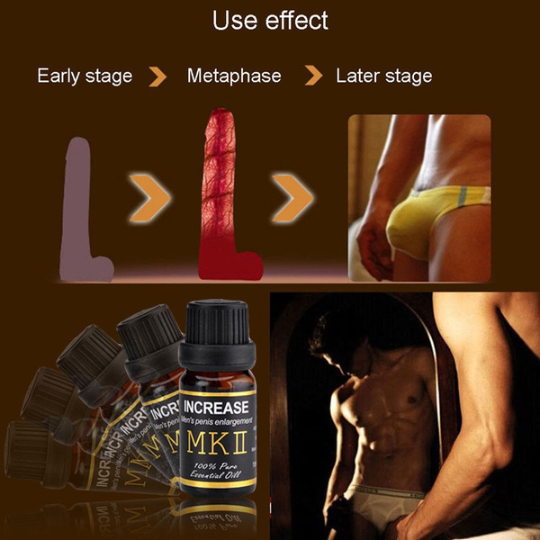 Penis Massage Oil for Men - Enhance Performance, Girth & Hardness Care - 10ml Enlargement Enrichment Formula with Natural Extracts - Male Private Area & Pubic Root Enlarger Intimate Adult Essential Oi