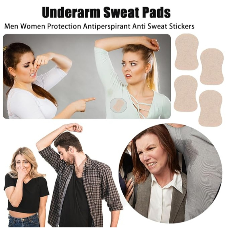 Underarm Sweat Pads - Disposable Sweat Absorbing Patches for Men & Women