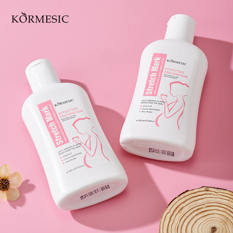 Stretch mark moisturizing body lotion