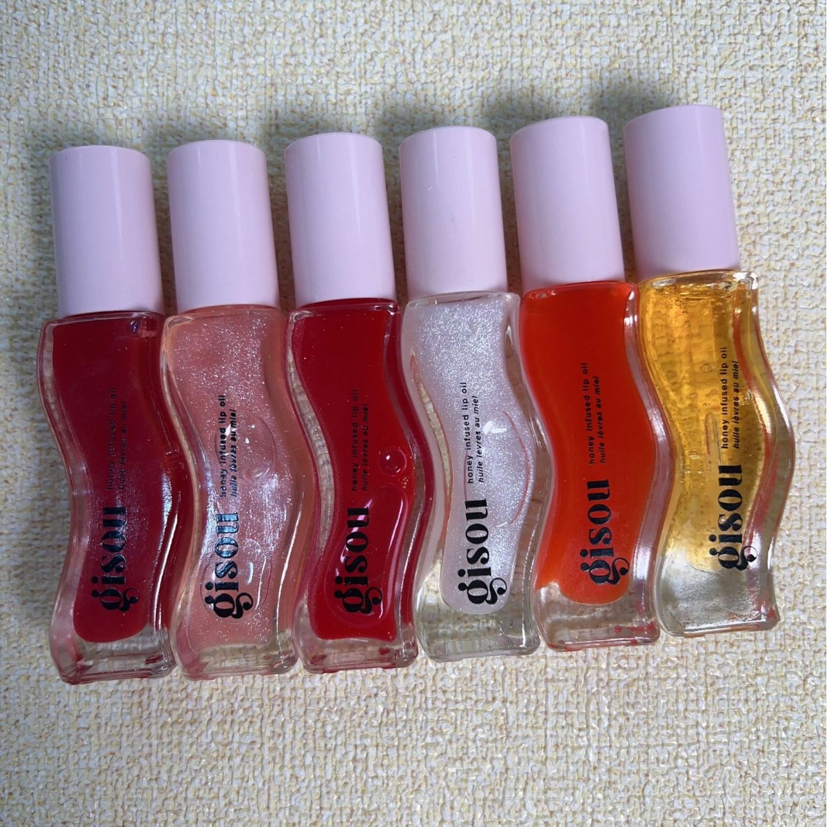 Gisou Lip Protecting Oil - Moisturizing and Repairing for Eliminating Lip Wrinkles. Cherry, Honey, Strawberry, Watermelon Lip Gloss 8ml Lipstick