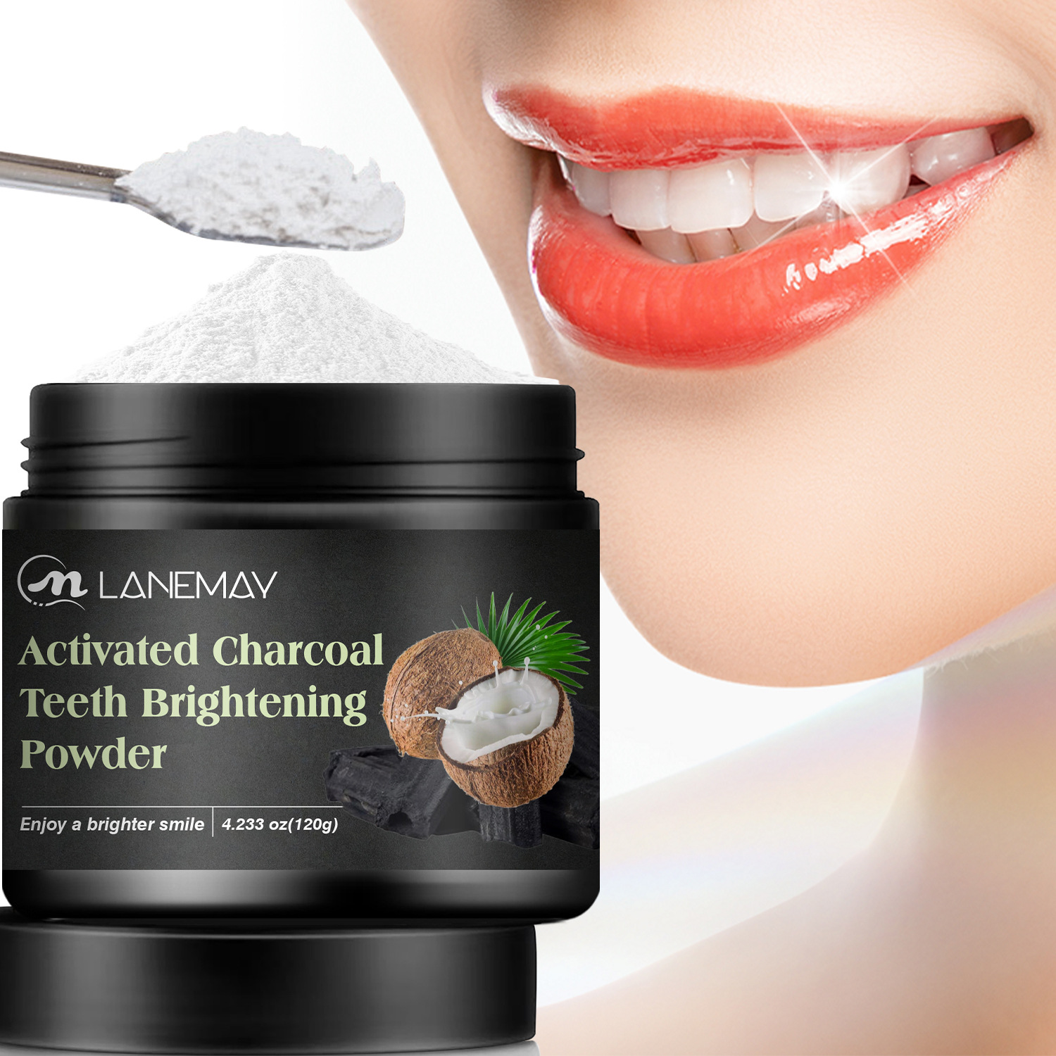 Activated carbon toothpaste - Deeply cleans teeth and whitens them.