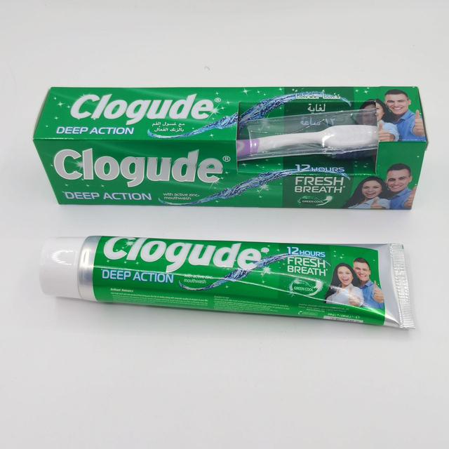 100ml toothpaste with toothbrush - Clogude model with brush