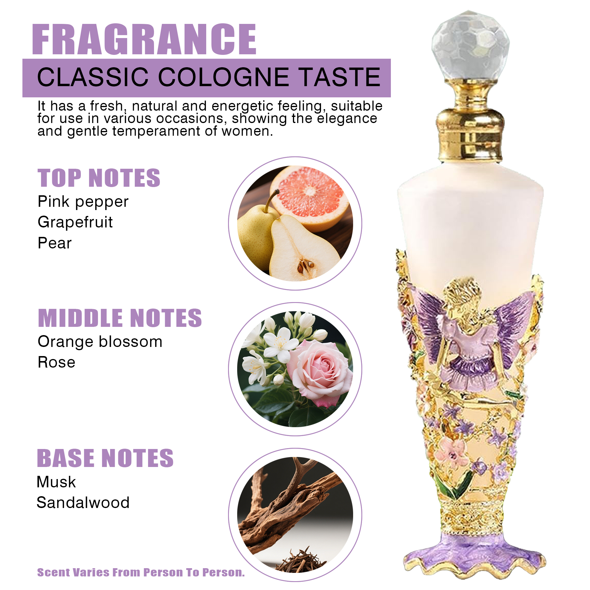 Tonfly Purple Girl Lady Perfume