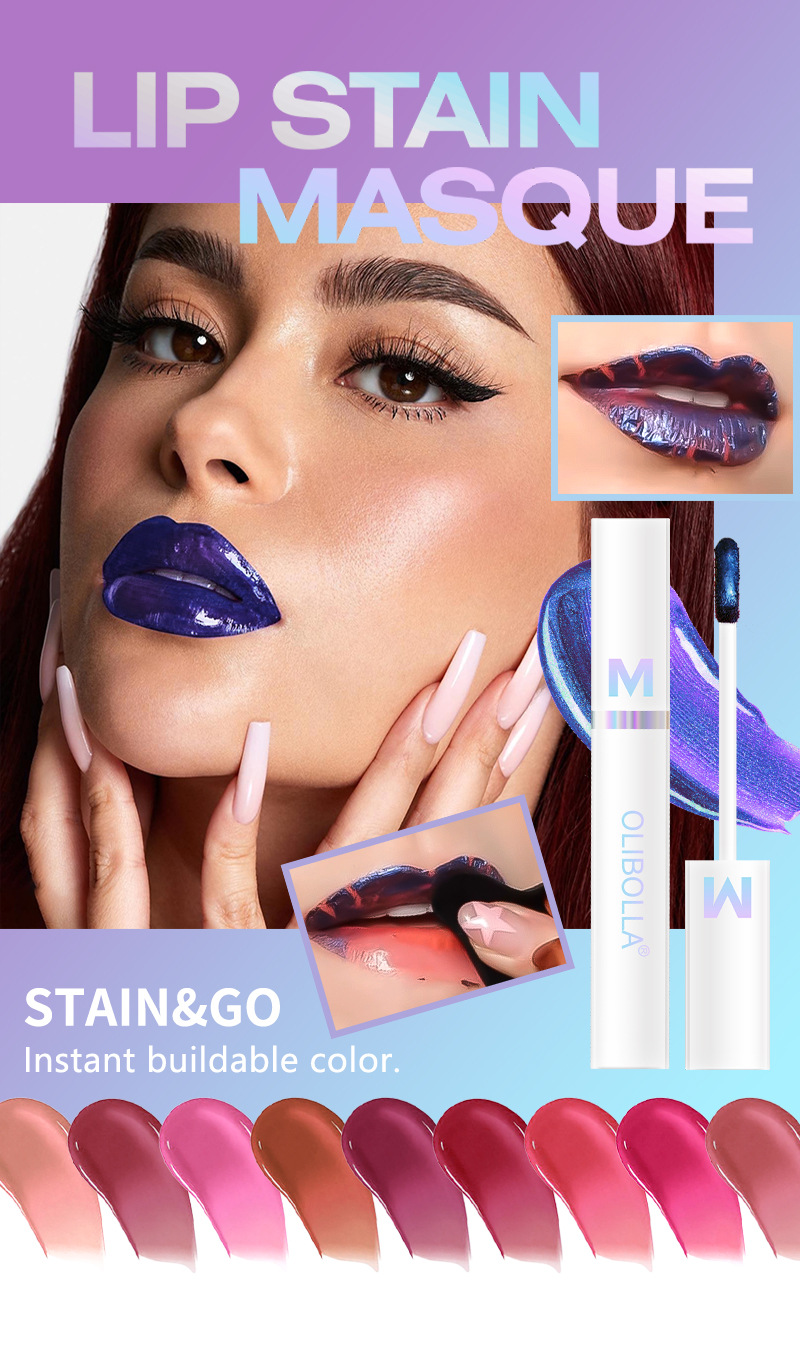 Tear-and-Slip Lip Gloss - Tear-and-Slip Matte Lip Coloring Lip Mask - Long-lasting, Waterproof, Non-fading, Non-peeling