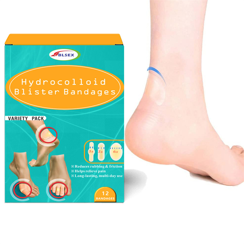 Blister Plasters Invisible Hydrocolloid Gel Blister Bandages Blister Cushion Pad for Heel Foot Toe and Guard Skin