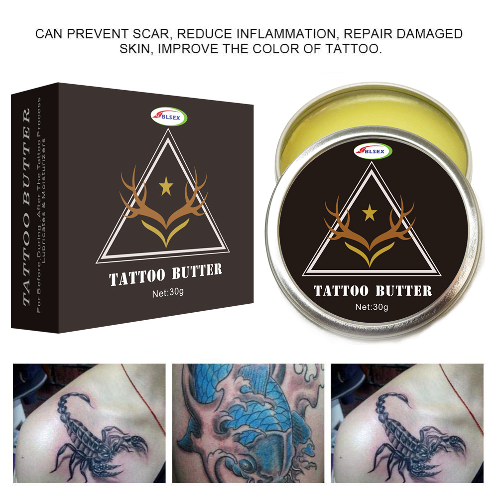 Tattoo Aftercare Butter Balm Repair Tattoo Moisturizer Skin for Microblading Tattoos Recovery Cream W/Natural Ingredient