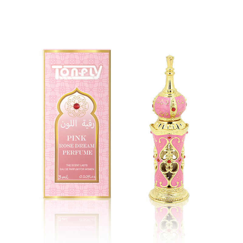 Tonfly Pink pointed bottle slim waist lady perfume 3ml