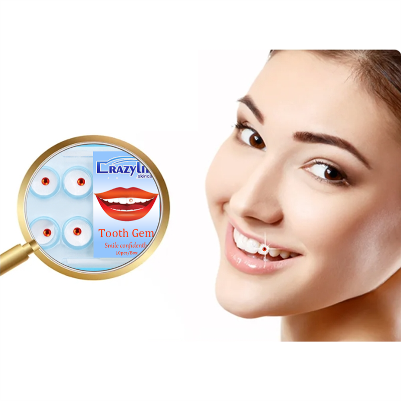 Crazylife Dental Crystal Rhinestones Kit - Large Sparkling Teeth Gems for Cosmetic Decoration