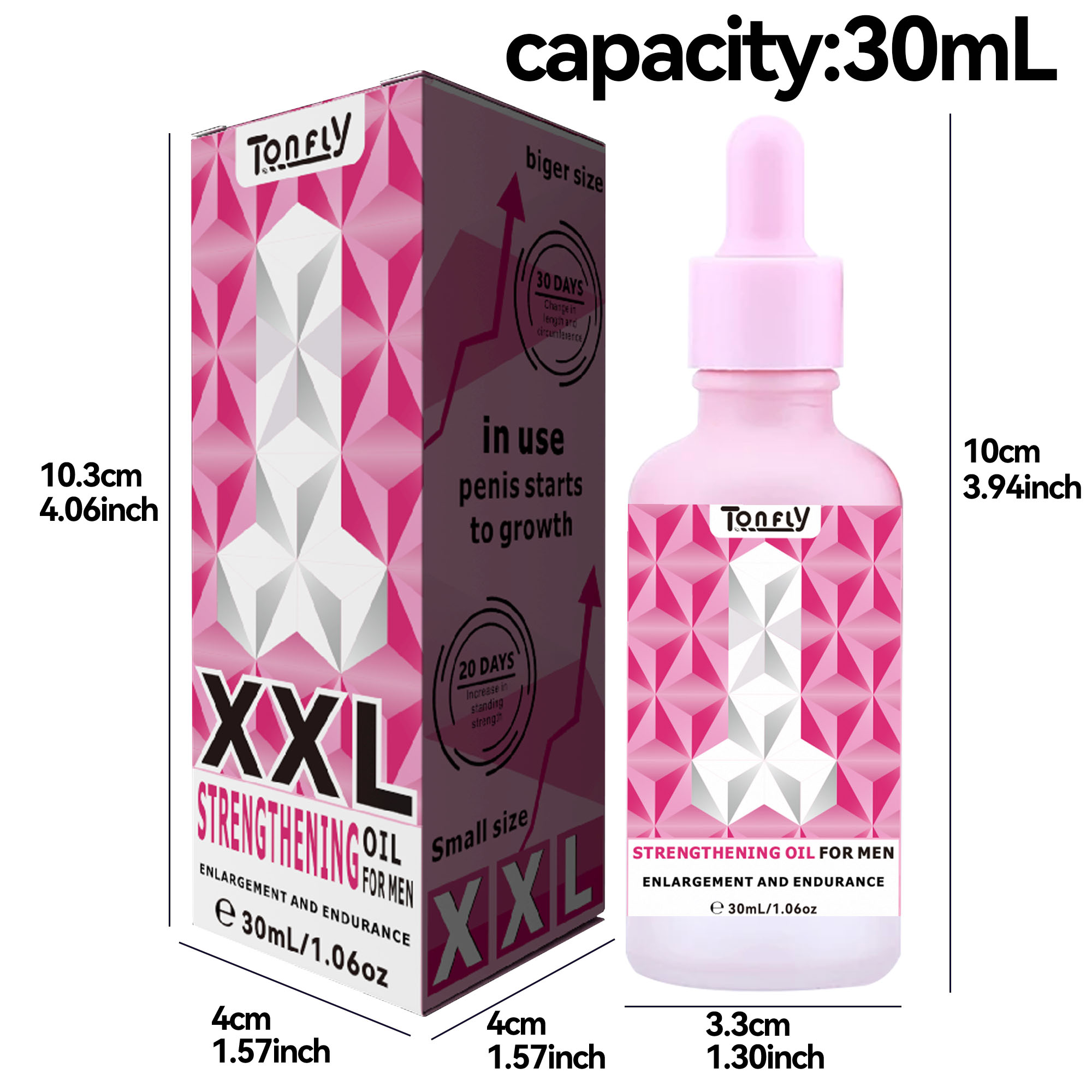 Tonfly Male Delay Essential Oil, Enlarging Essential Oil, Vulvar Massage Essential Oil 30ml