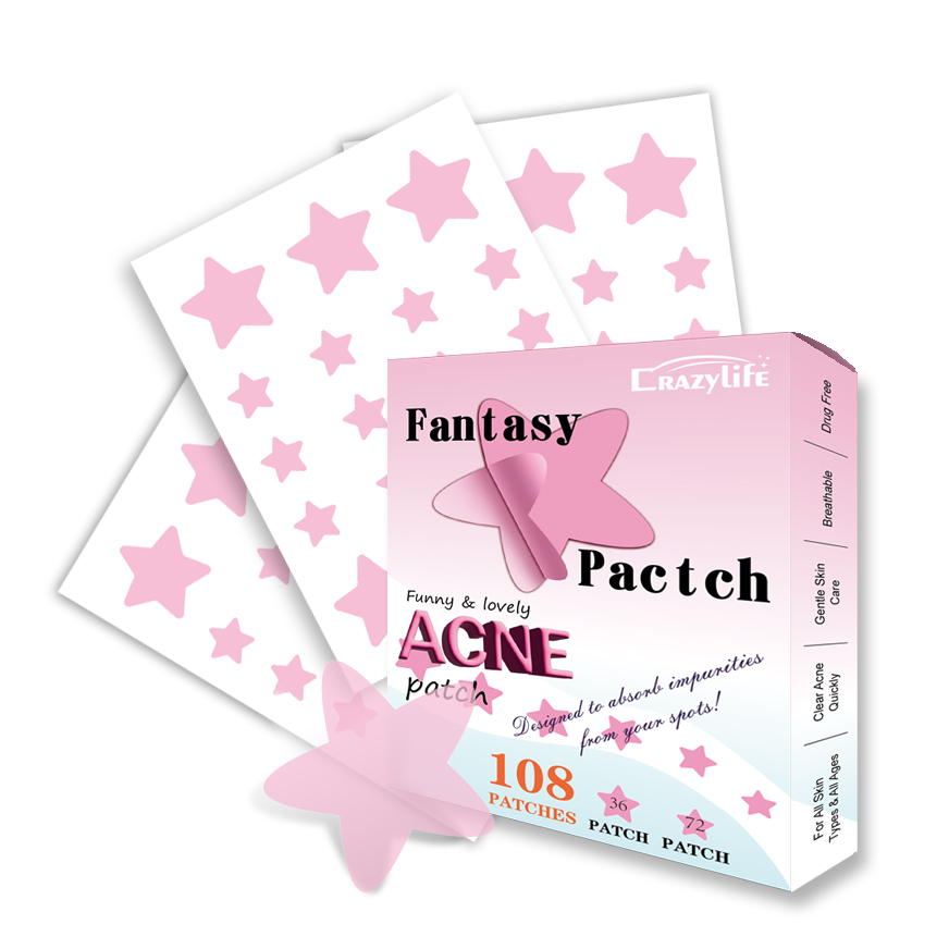 Star-Shaped Tea Tree Acne Patch - Invisible Anti-Inflammatory Pimple Treatment