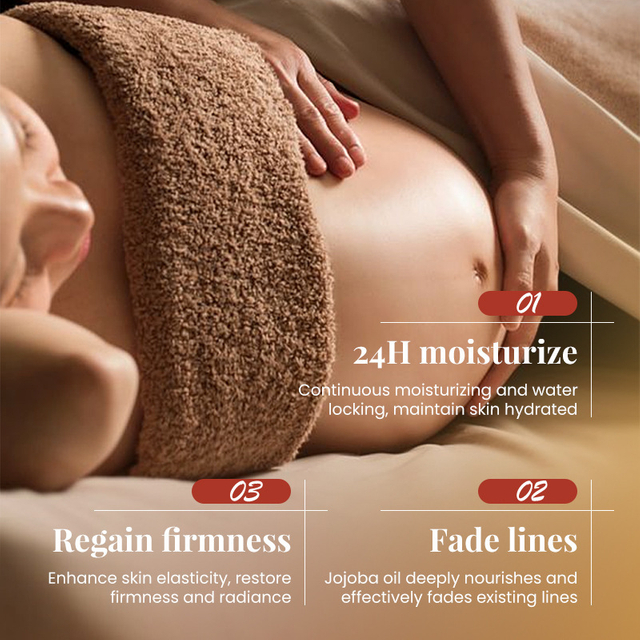 Stretch mark massage oil for moisturizing body care
