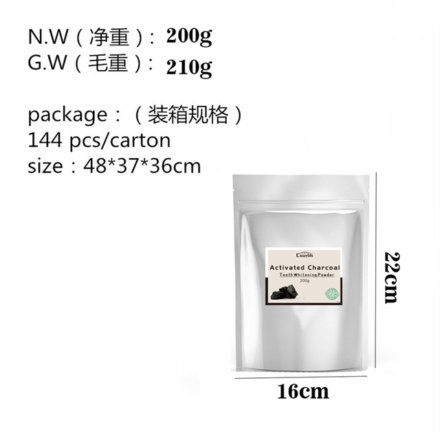 Activated Carbon Tooth Powder Tooth Whitening Powder Bamboo Charcoal Tooth Cleaning Powder Coconut Shell Beauty Tooth Powder Whitening Tooth Cleaning Powder
