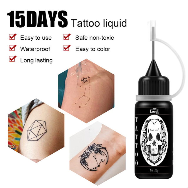 Tattoo Juice Paste,Temporary Body Art Painting Cream,Easy-to-Use Henna Tattoo Paste,DIY Temporary Tattoo Ink Juice Set