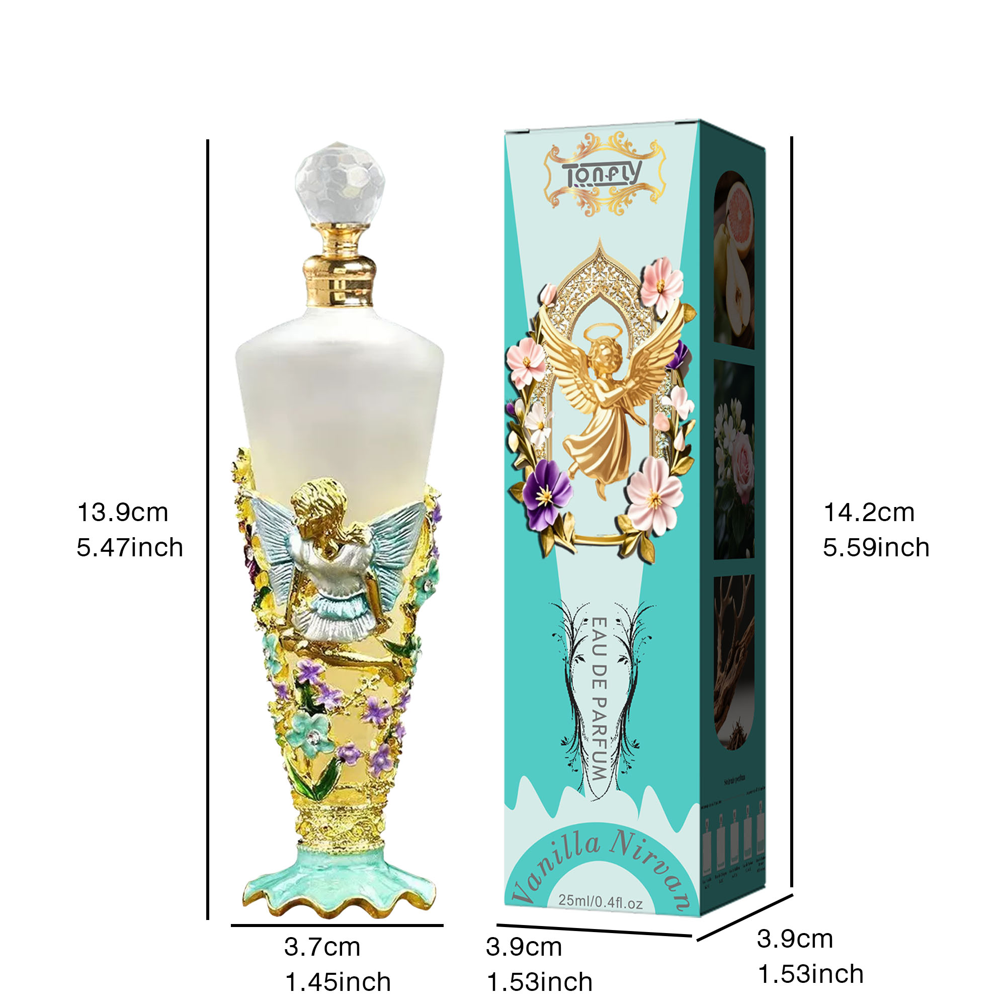 Tonfly Green Girl Perfume - Women's Light Eau de Parfum - Rose Perfume 25ml