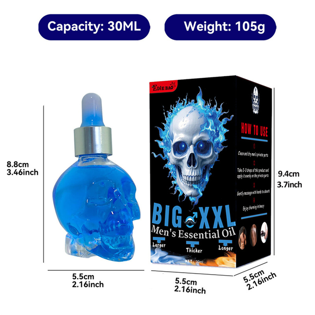 EDIE BAO Male Enhancement Oil - Penis Enlargement Massage & Training Gel for Men, Natural Growth & Care Solution