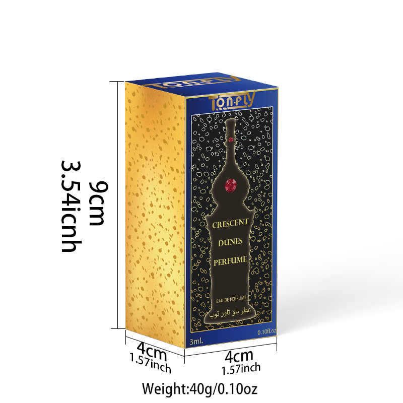 Tonfly Blue small waist men's perfume, portable perfume 3ml