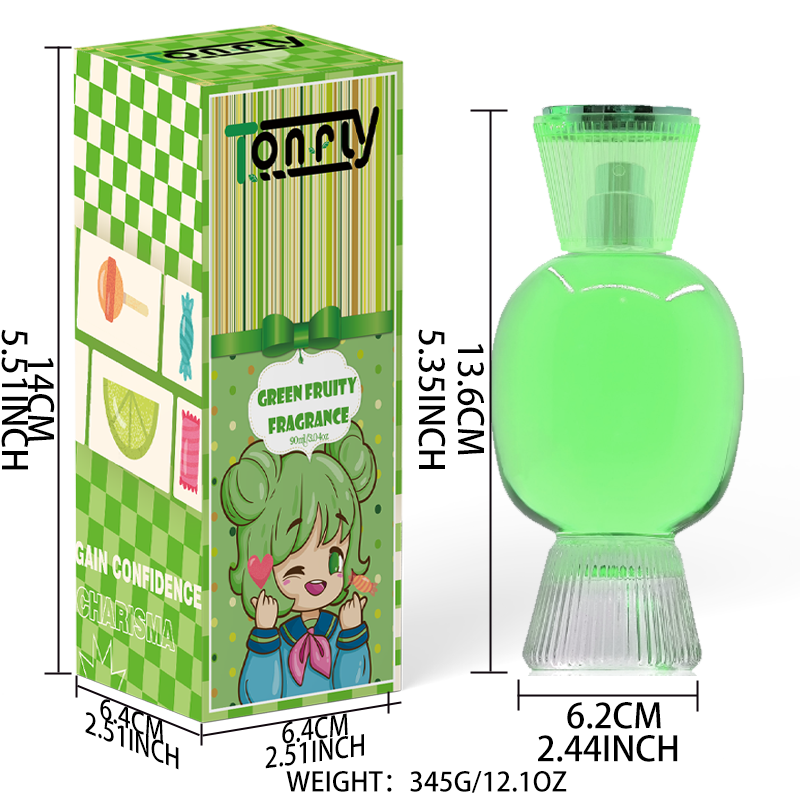 TONFLY Ladies' Sweetheart Perfume Spray Green Fruity Eau De Toilette 90ml