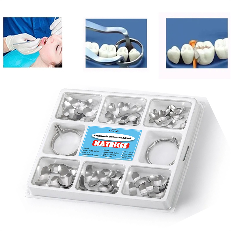 Crazylife Dental Tofflemire Matrix Band Kit | Anatomical Sectional Matrix System for Class II Restorations | Posterior Tooth Contouring, Composite Filling & Crown Buildup Clinical Supplies