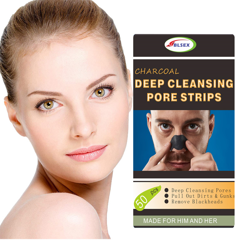 Deep Cleansing Pore Strips 50 Count Deep Cleansing Blackhead Remover Strips Nose Strips for Blackhead Removal