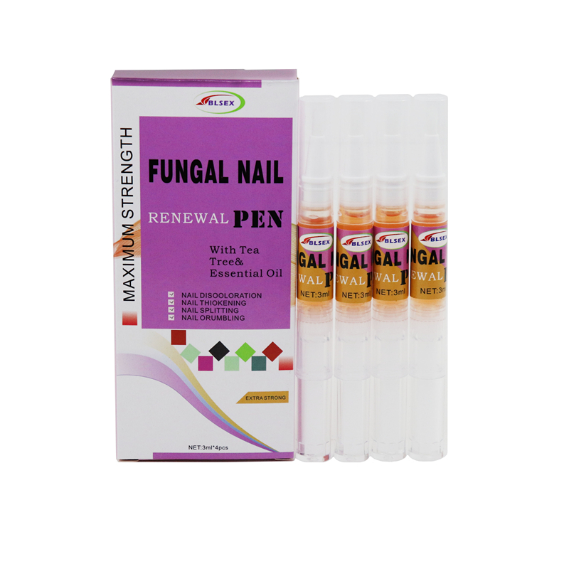 BLSEX 3ml*4 Nail Fungus Repair Essence Pen Repair Fingernail 25%Undecylenic Foot Nail Restores Care Of Appearance Discolored Tool