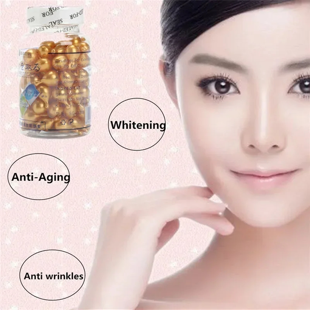 Instant Wrinkle Vitamin E Extract Capsules Moisturizing Serum Ve Serum Facial Anti Aging Fade Fine Lines Korean Makeup Skin Care