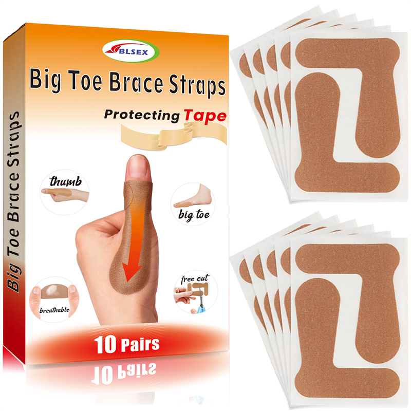 BLSEX 10PCS Thumb Correction Patch Big Toe Corrector Adjuster Finger Toe Patch Protector Hallux Valgus Orthopedic Sticker Pad