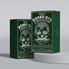 TONFLY Men's After-Shave Care Essential Oil - Green Skull Head Series Beard Oil Perfume 15ML