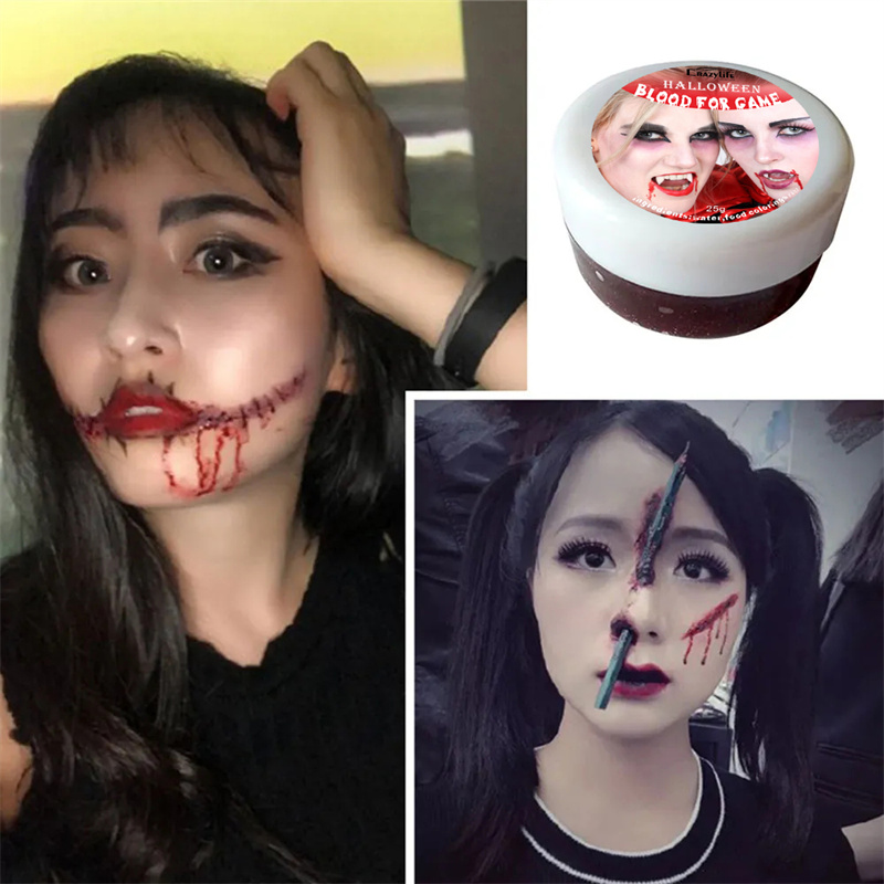 Crazylife Halloween plasma movie makeup edible fake plasma actor filming artificial hematemesis capsule acting props