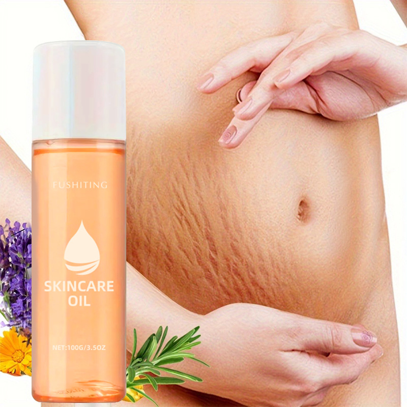Stretch mark oil makes stretch marks look more attractive and prevents them from cracking. The oil is moisturizing and nourishing, containing vitamin E.