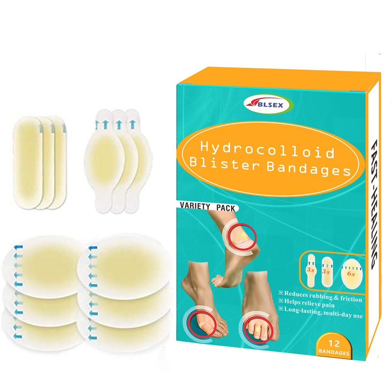 Blister Plasters Invisible Hydrocolloid Gel Blister Bandages Blister Cushion Pad for Heel Foot Toe and Guard Skin