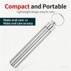 Stainless steel toothpick set - Portable storage tube - Dental care metal toothpick - Oral teeth cleaning tool