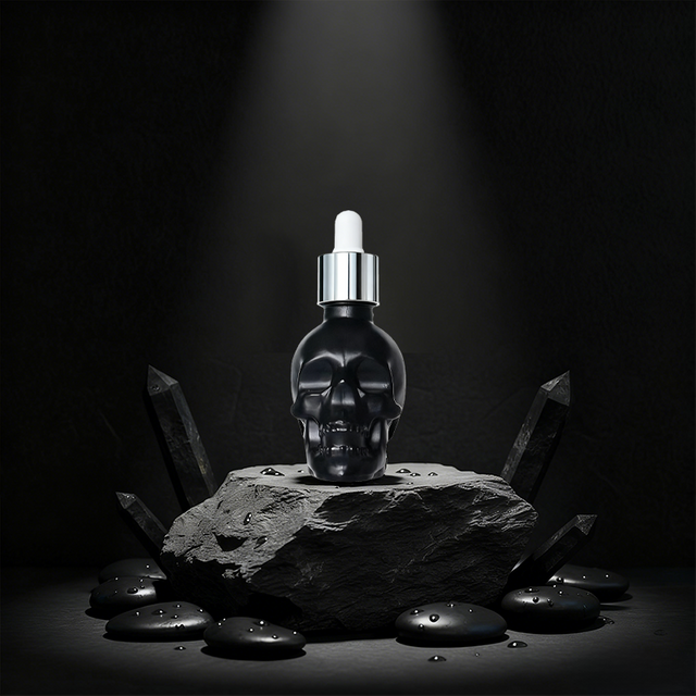 Tonfly Black Beard Skull Perfume - Men's Beard Oil Perfume 30ml