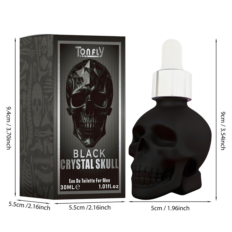 Tonfly Black Skull Head Perfume - Men's Perfume 30ml
