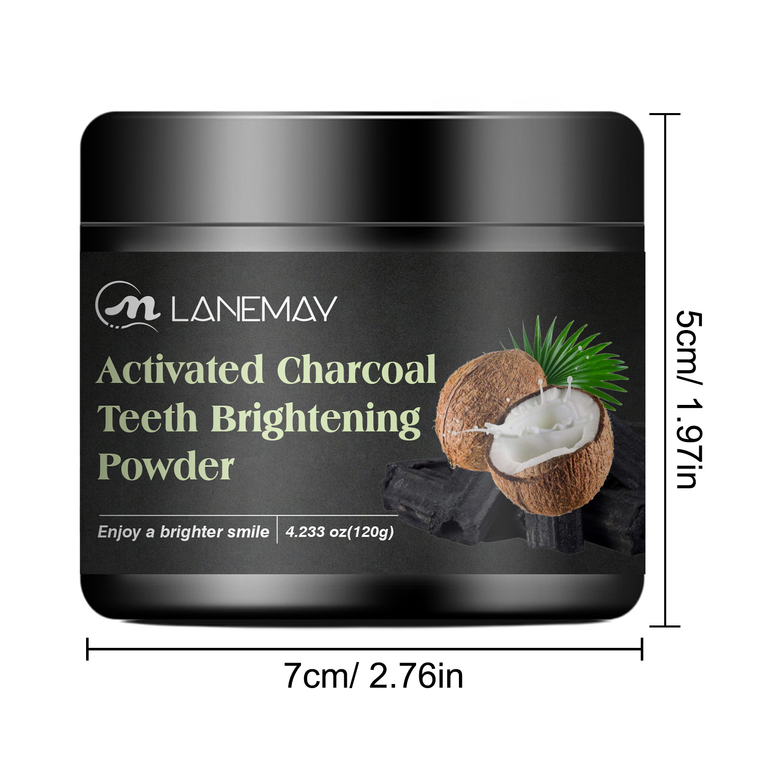 Activated carbon toothpaste - Deeply cleans teeth and whitens them.