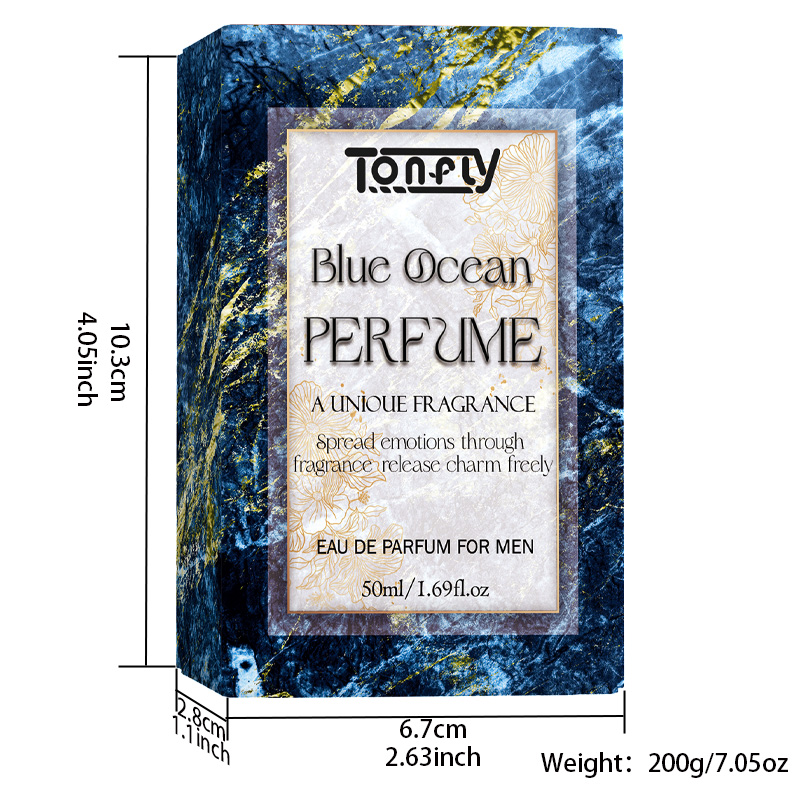 TONFLY Men's Charming And Passionate Ocean Perfume - Philomonte Fun Perfume 50ML