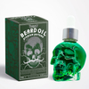 TONFLY Men's After-Shave Care Essential Oil - Green Skull Head Series Beard Oil Perfume 15ML